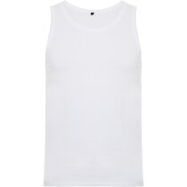 Camiseta sin mangas unisex en algodón blanca