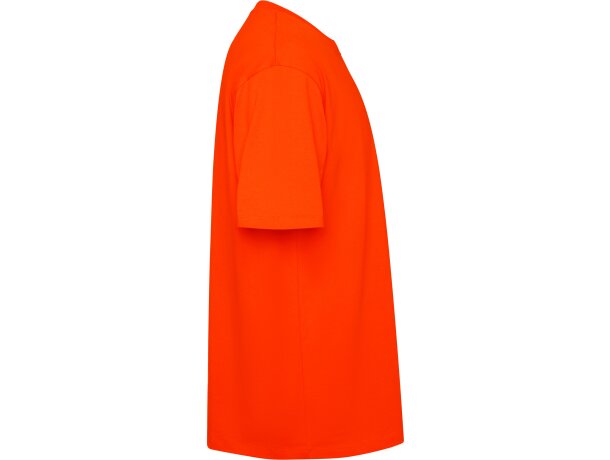 Camiseta oversize Bull de algodón pesado Roly Naranja fuego detalle 52