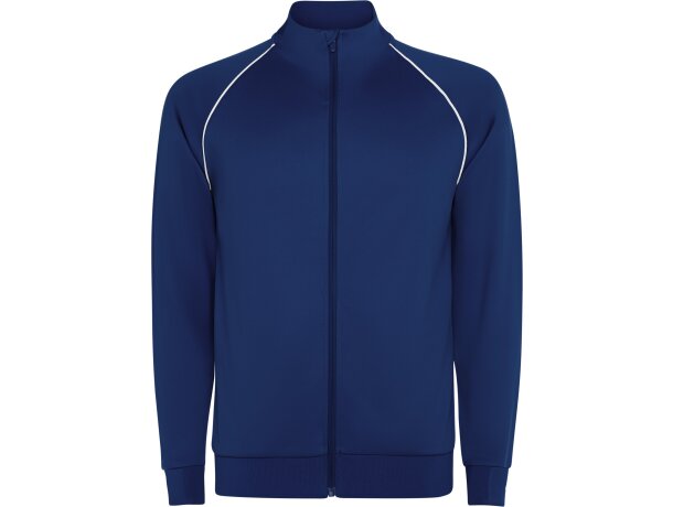 Chaqueta deportiva Valier Roly con cremallera y vivo reflectante Marino detalle 37