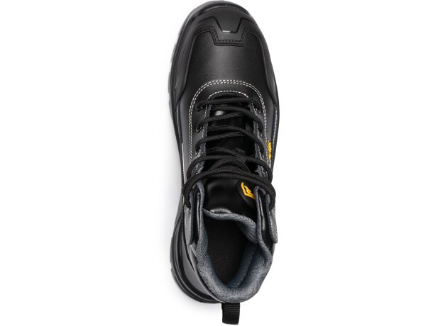 Zapato laboral Iron Roly con puntera de fibra de vidrio S3S Negro/plomo detalle 8
