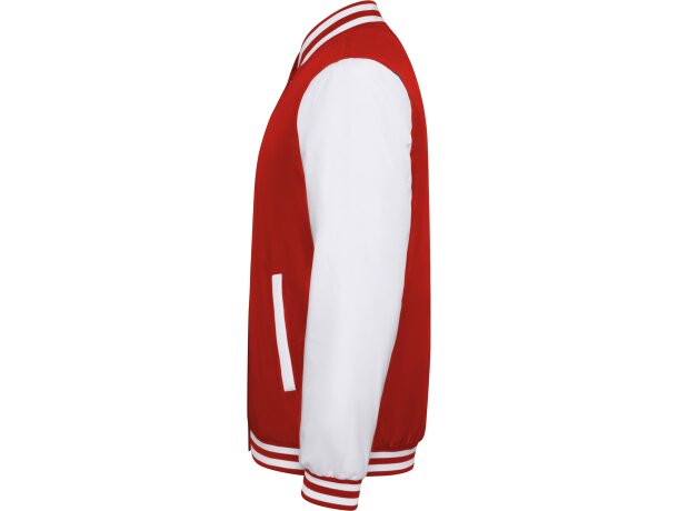 Chaqueta California Roly acolchada bicolor con cremallera Rojo/blanco detalle 31