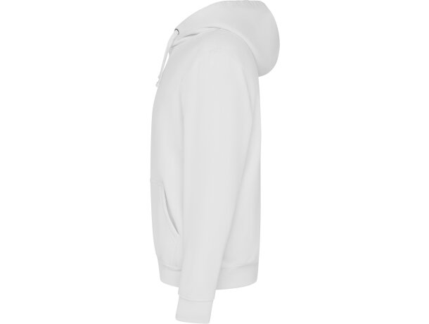 Sudadera con CAPUCHA Roly y dos bolsillos grandes blanco