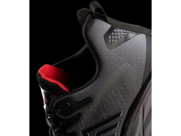 Zapato laboral Onyx Roly con puntera fibra de vidrio S1PS ESD Plomo/rojo laboral detalle 2