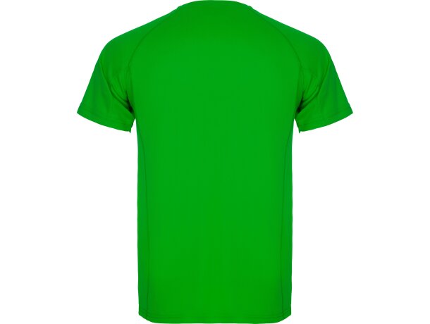 Camiseta técnica MONTECARLO manga corta unisex Roly 135 gr verde helecho