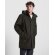 Parka acolchada Dome Roly negra con capucha extraíble unisex Negro detalle 4