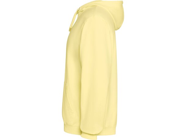 Sudadera Kenia Roly algodón 250 g/m² efecto lavado con capucha Amarillo sweet lavado detalle 7