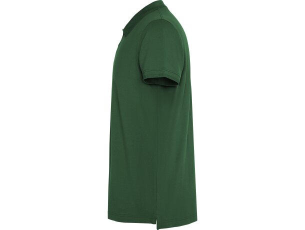 Polo Roly WOS manga corta tejido piqué stretch unisex Verde botella detalle 55