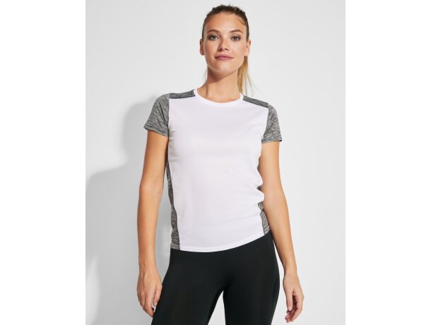 Camiseta ZOLDER WOMAN Roly blanco/negro vigore