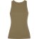 Camiseta sin mangas Dribe Roly en punto canalé stretch Verde militar oscuro