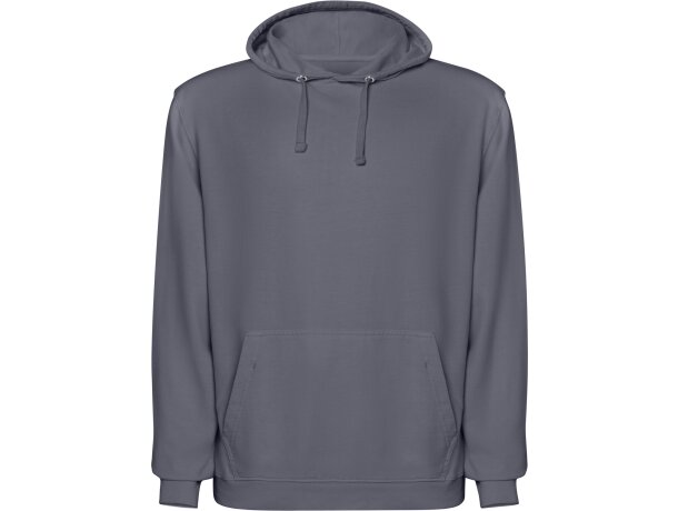 Sudadera Kenia Roly algodón 250 g/m² efecto lavado con capucha Gris cielo lavado detalle 13