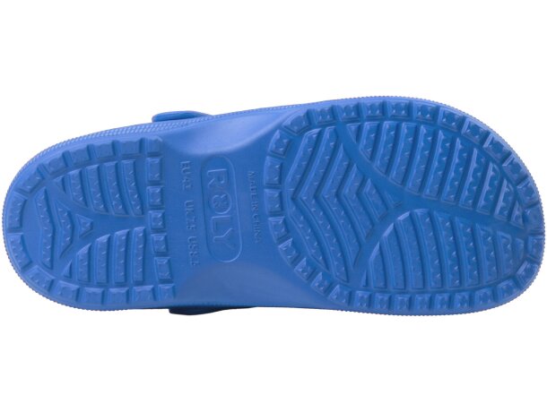 Zueco Eva Dan Roly con tira de sujeción ajustable Azul lab detalle 22
