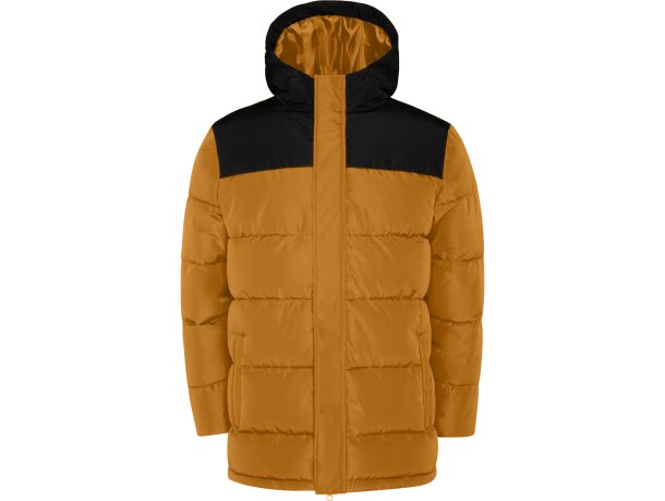 Parka acolchada Tallin Roly repelente al agua con capucha Amarillo curry/negro detalle 12