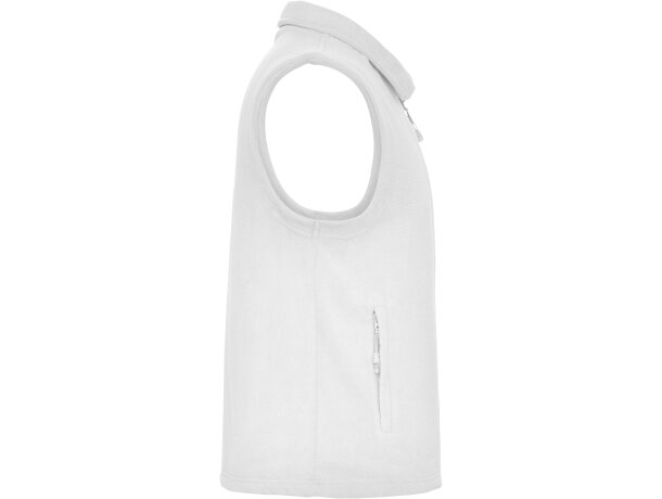 Chaleco New Bellagio Roly de poliéster con cremallera frontal Blanco detalle 10