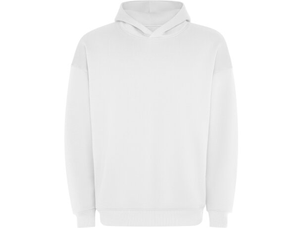 Sudadera con capucha Otto Roly para merchandising corporativo Blanco detalle 7