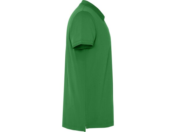 Polo Roly WOS manga corta tejido piqué stretch unisex Verde tropical detalle 36