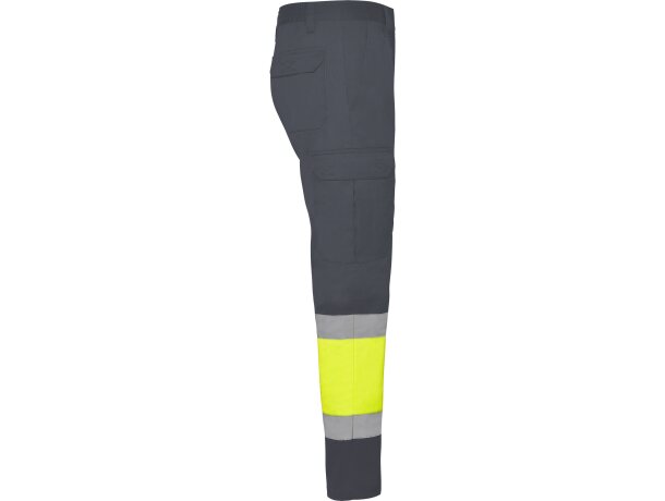 Pantalon invierno SOAN Roly de alta visibilidad plomo/amarillo fluor