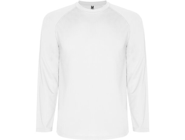 Camiseta técnica Roly MONTECARLO L/S blanco