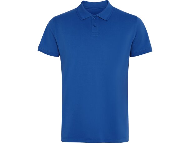 Polo Roly WOS manga corta tejido piqué stretch unisex Royal detalle 13