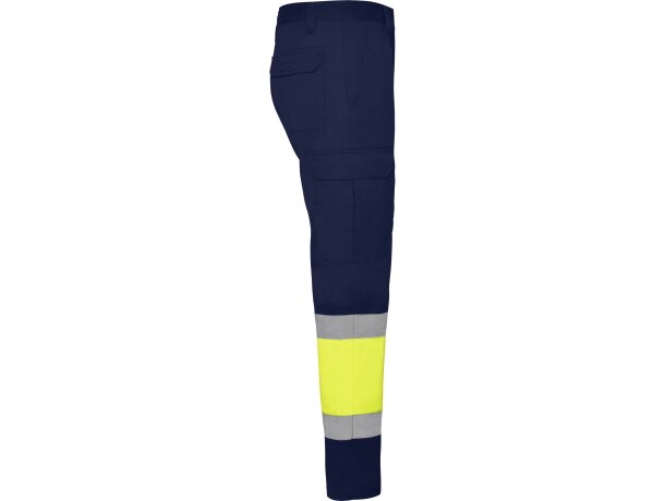 Pantalon invierno SOAN Roly de alta visibilidad marino/amarillo fluor