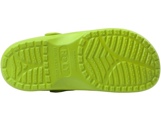 Zueco Eva Dan Roly con tira de sujeción ajustable Pistacho detalle 18