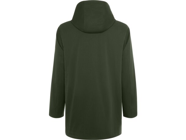 Parka acolchada Dome Roly negra con capucha extraíble unisex Verde humo detalle 10