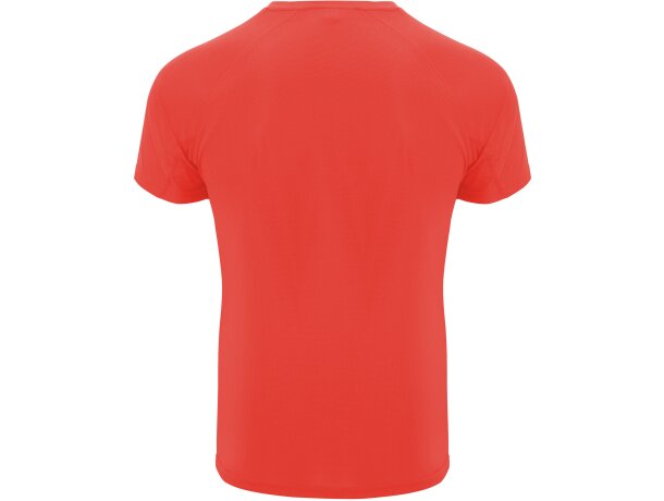 Camiseta técnica Roly BAHRAIN coral fluor