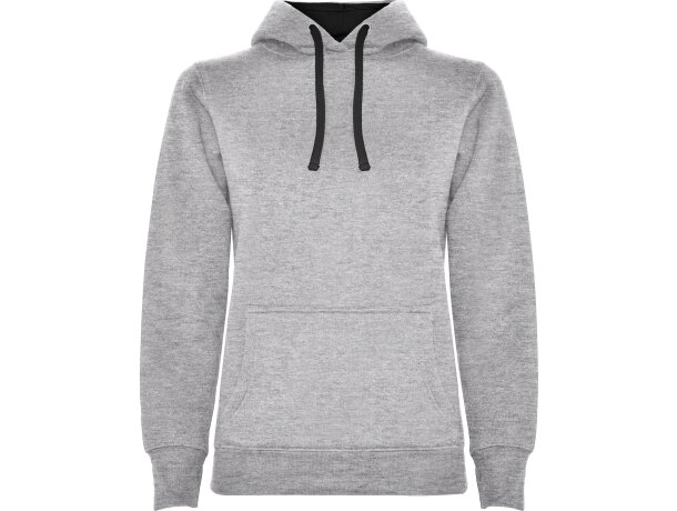 Sudadera URBAN WOMAN Roly con capucha gris vigore/negro