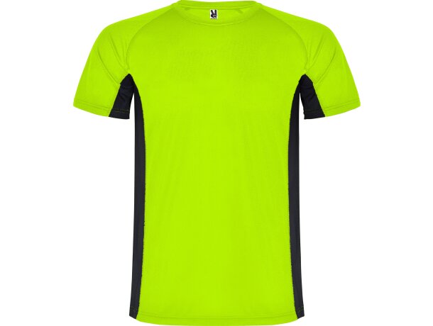 Camiseta SHANGHAI Roly verde fluor/negro