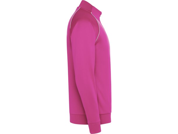 Chaqueta deportiva Valier Roly con cremallera y vivo reflectante Rosa fluor detalle 32