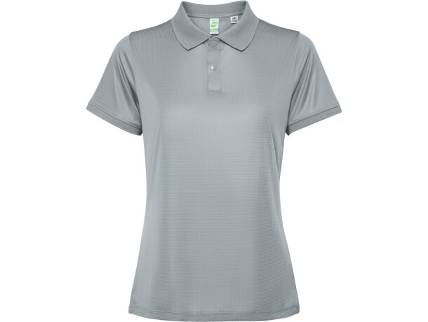 Polo Tormo Woman Roly de poliéster reciclado certificado GRS Gris detalle 25