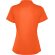 Polo Tormo Woman Roly de poliéster reciclado certificado GRS Naranja fuego detalle 22