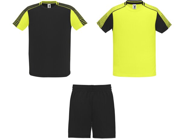 Conjunto deportivo JUVE Roly amarillo fluor/negro