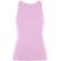 Camiseta sin mangas Dribe Roly en punto canalé stretch Rosa claro detalle 29