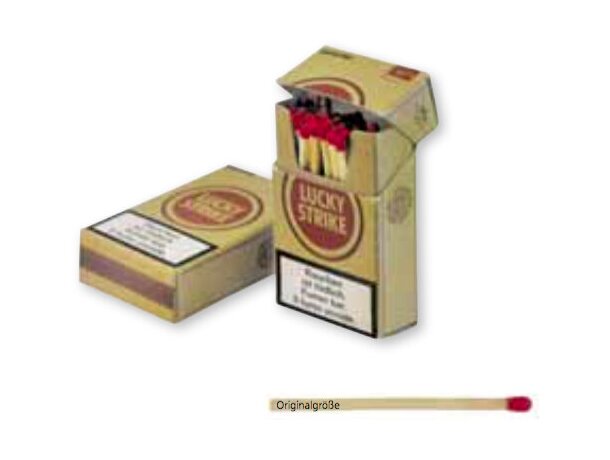 Caja De Cerillas Especial Con Forma De Paquete De Tabaco