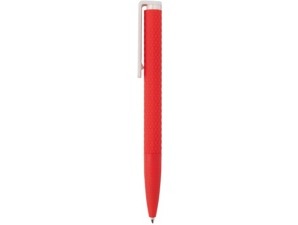 Bolígrafos con nombre plástico con clip tinta azul Rojo/blanco detalle 25