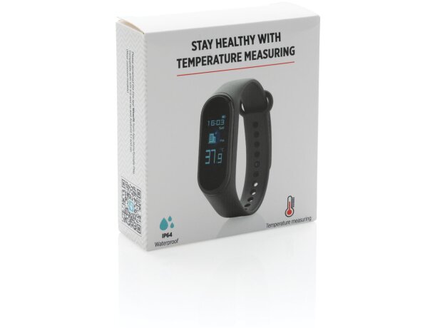 Reloj con medición de temperatura personalizado