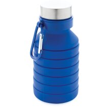 Botella de silicona plegable antigoteo con tapa