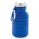 Botella de silicona plegable antigoteo con tapa Azul