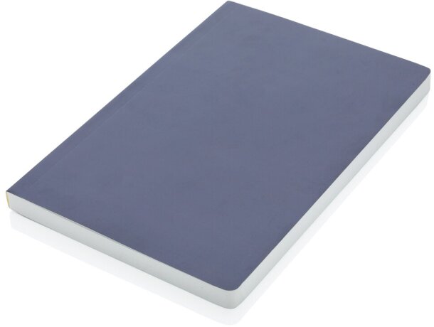 Cuaderno de papel de piedra de tapa blanda Impact A5 Azul marino detalle 27