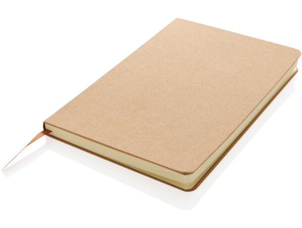 Libreta A5 FSC® de tapa dura Marron detalle 17