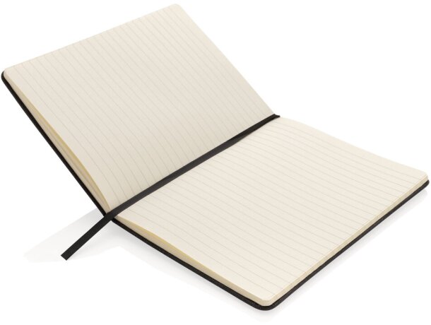 Libreta A5 Deluxe con bolsillo para teléfono Negro detalle 6