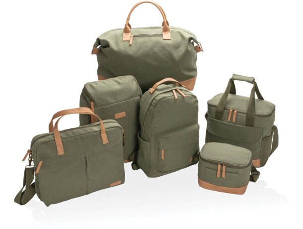 Bolsa termica publicitaria algodón reciclado Verde detalle 40