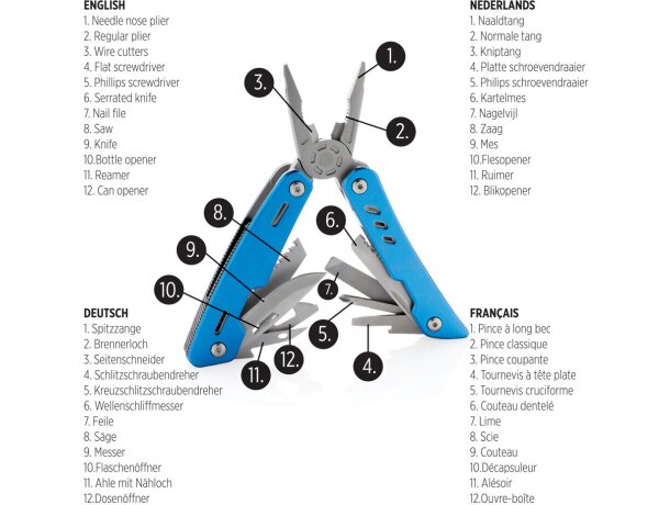 Multiherramienta Solid con 12 funciones Azul detalle 32