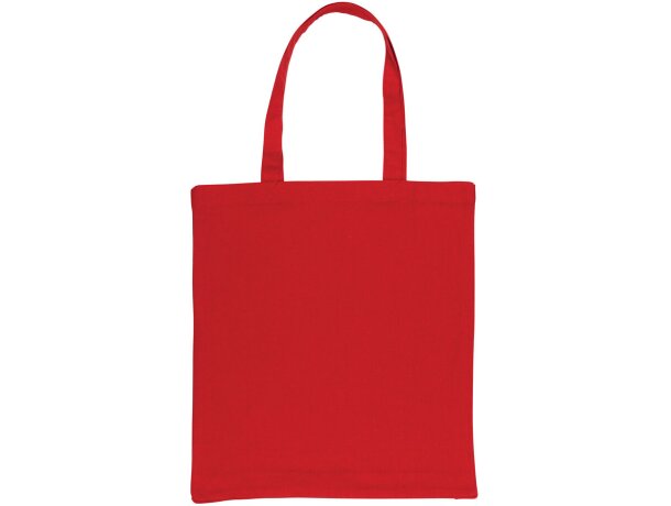 Tote sostenible 100% algodón Impact Aware Rojo detalle 11