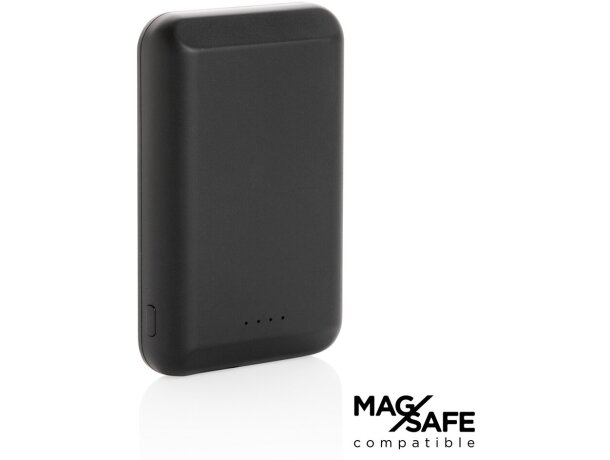Powerbank Orangeburg magnético 5000 mAh con 17 imanes para iPhone Negro detalle 16