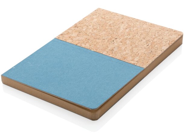 Cuaderno A5 de corcho y kraft Azul detalle 13