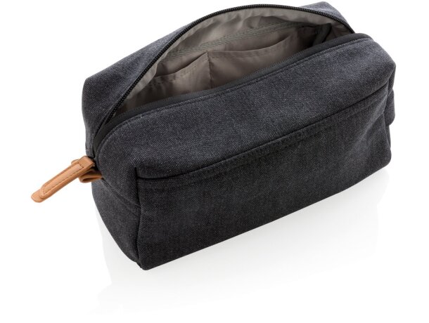 Neceser promocional de viaje para maleta de mano Negro detalle 4