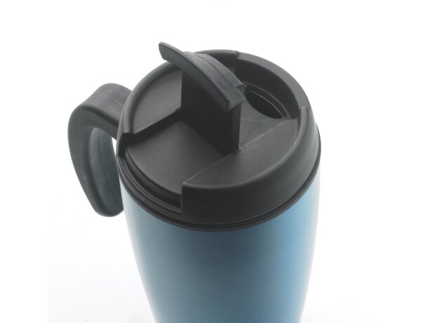 Taza de acero térmica para bebidas frías Azul/negro detalle 22