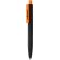 Bolígrafos con nombre forma exclusiva de diamante y tacto suave Naranja/negro detalle 43