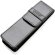 Set roller y ball point de metal tinta azul con funda premium Negro/plata detalle 6